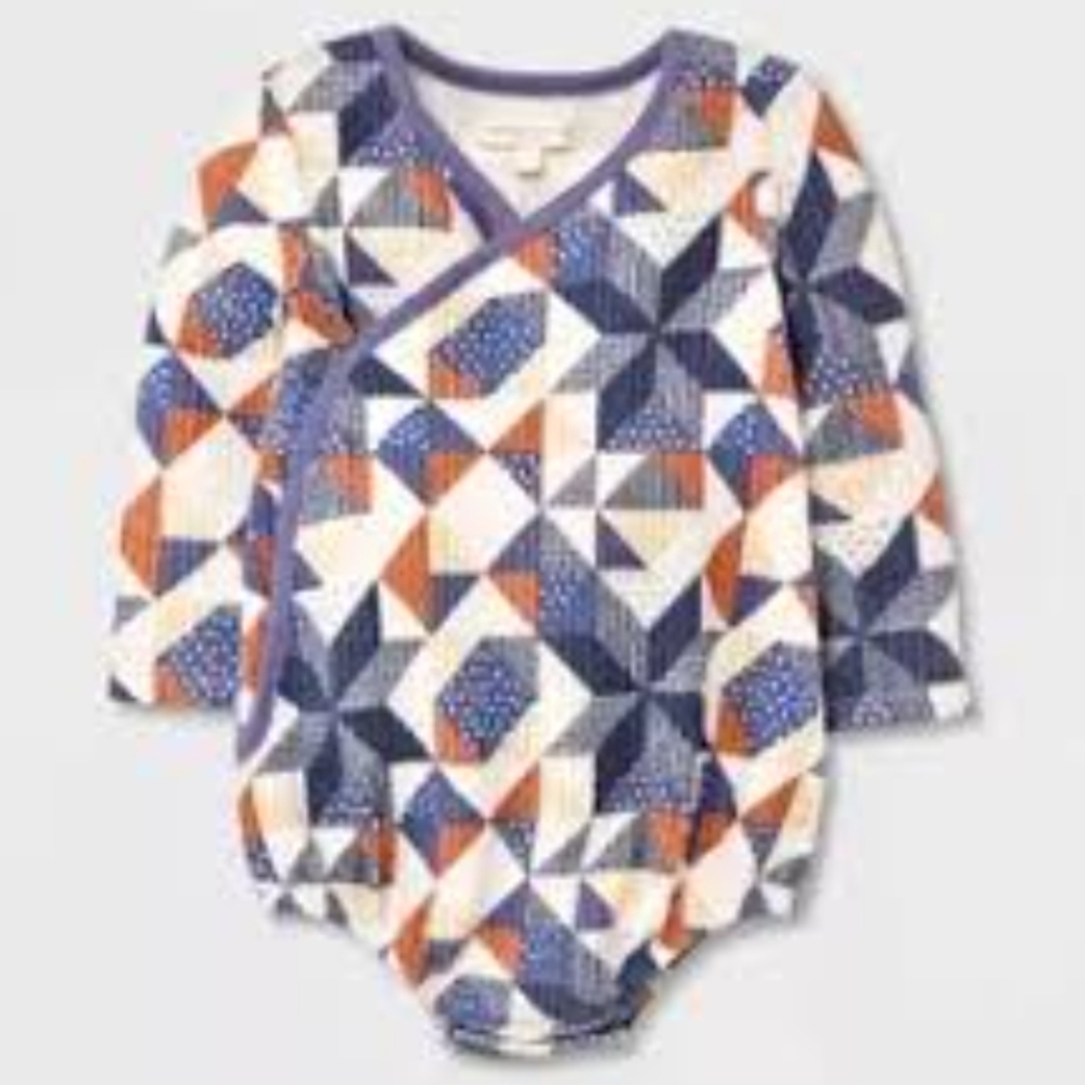 Geometric Pattern Baby Onesie - Picture 5 of 5